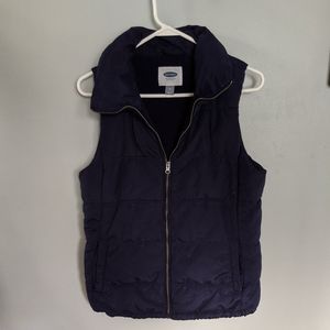 Navy puffy vest